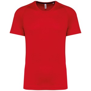 PROACT PA4012 - Gerecycled herensport-T-shirt met ronde hals Rood