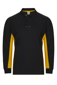 Velilla 105514 - LS TWO-TONE POLO Zwart/Geel