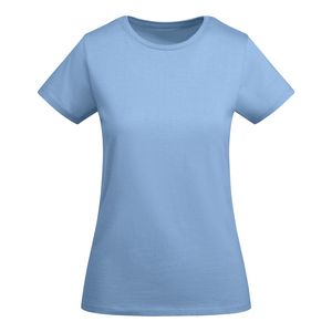 Roly CA6699 - BREDA WOMAN Nauwsluitend T-shirt met korte mouwen voor dames van OBS-gecertificeerd biologisch katoen