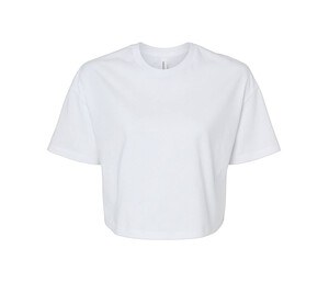 Bella+Canvas BE6482 - T-SHIRT JERSEY CROP VOOR DAMES Wit