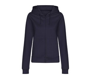 AWDIS JH050F - Full zip hoodie Nieuwe Franse marine