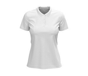 STEDMAN ST9740 - Short sleeve polo shirt for women Wit
