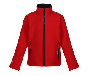 REGATTA RGA732 - Kids' Softshell jacket Klassiek Rood / Zwart