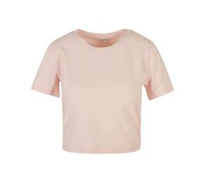 Build Your Brand BY042 - Dames T-Shirt Cropped Roze
