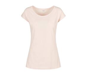 BUILD YOUR BRAND BYB013 - LADIES WIDE NECK TEE Roze