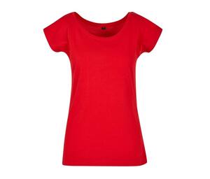 BUILD YOUR BRAND BYB013 - LADIES WIDE NECK TEE Stad Rood
