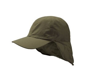 ATLANTIS HEADWEAR AT251 - Legionnaire's recycled polyester cap Olijf