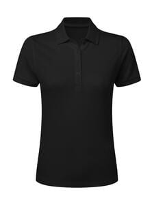 SG Signature SGPoloF Stretch - Signature Tagless Polo Stretch Women Donker zwart