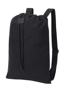 Shugon SH5897 - Sheffield Cotton Drawstring Backpack zwart gewassen