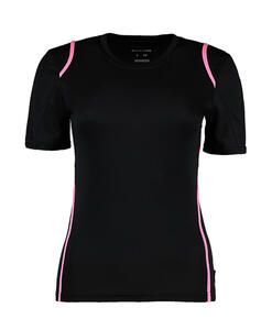 Gamegear KK966 - Regular Fit Cooltex® Contrast T-shirt voor dames Zwart/Fluorescerend Roze