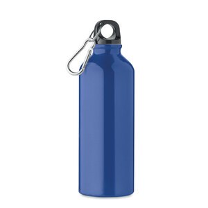 GiftRetail MO2062 - REMOSS Gerecyclede aluminium fles 500m Blauw