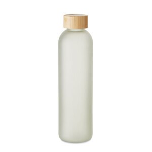 GiftRetail MO6921 - LOM 650ml Sublimatie glazen fles Transparant Wit