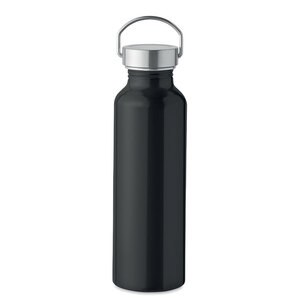 GiftRetail MO6975 - ALBO Gerecycled aluminium fles 500ml Zwart