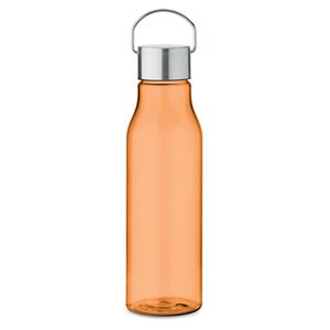 GiftRetail MO6976 - VERNAL RPET fles met PP dop 600 ml transparant oranje