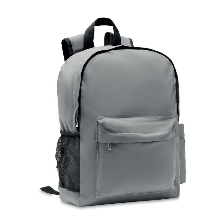 GiftRetail MO6992 - BRIGHT BACKPACK Hoog reflecterende rugzak 190T