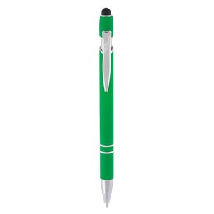 EgotierPro 37513 - Aluminium Pen met Rubber Afwerking en Touchscreen Pointer EVEN VECESPED
