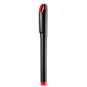 EgotierPro 39017 - Kleurrijke Plastic Roller met Zwarte Inkt TAX Rood