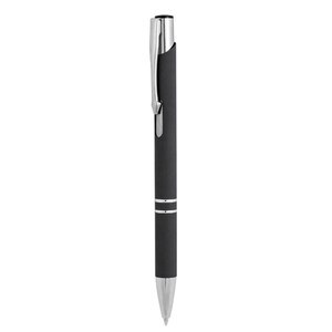 EgotierPro 39052 - Aluminium Pen met Rubber Afwerking THESIS Zwart