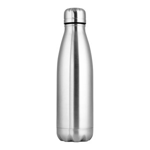 EgotierPro 50072 - RVS Dubbelwandige Fles 500 ml SEVEN Zilver