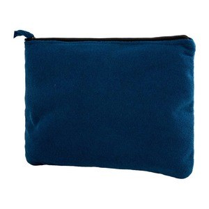 EgotierPro 52018 - Polyester Beauty Case met Handdoektextuur CAICOS Blauw