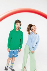 Kariban K453 - KINDER HOODED SWEATER MET GECONTRASTEERDE CAPUCHON