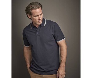 Tee Jays TJ1407 - Heren Luxe gestreepte stretch polo