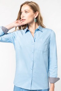 Kariban K585 - Damesoverhemd met lange mouwen van katoen Nevada