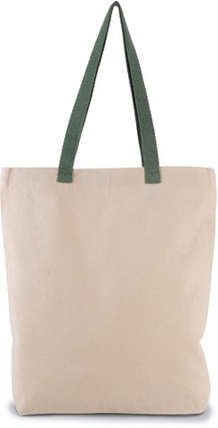 Kimood KI0278 - Shopper met plooi en contrasterend hengsel