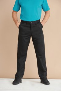 Henbury H640 - Mens 65/35 Flat Fronted Chino Trousers