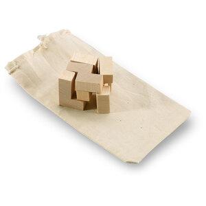 GiftRetail KC2585 - Houten puzzel in een tas