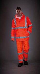 Yoko YHVS450 - Ademend regenjasje Hi-Vis Soft Flex