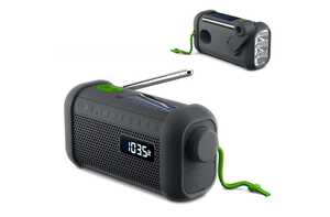 Inside Out LT55019 - MH-08 | Muse radio Bluetooth speaker met solar en opwindmechanisme