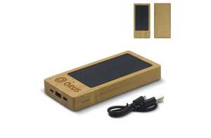 TopPoint LT91276 - Powerbank bamboe met zonnecellen 8.000mAh