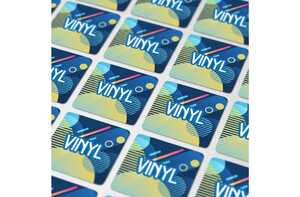 TopPoint LT99153 - Vinyl Sticker Vierkant 25x25mm