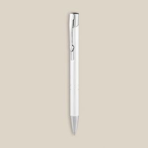 EgotierPro 29077RE - Gerecycled Aluminium Pen met Metalen Ringen STRIPE