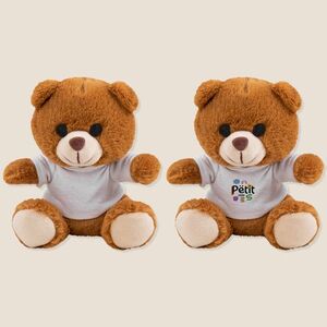 EgotierPro 52581 - Teddybeer met T-shirt en Capuchon GEORGE